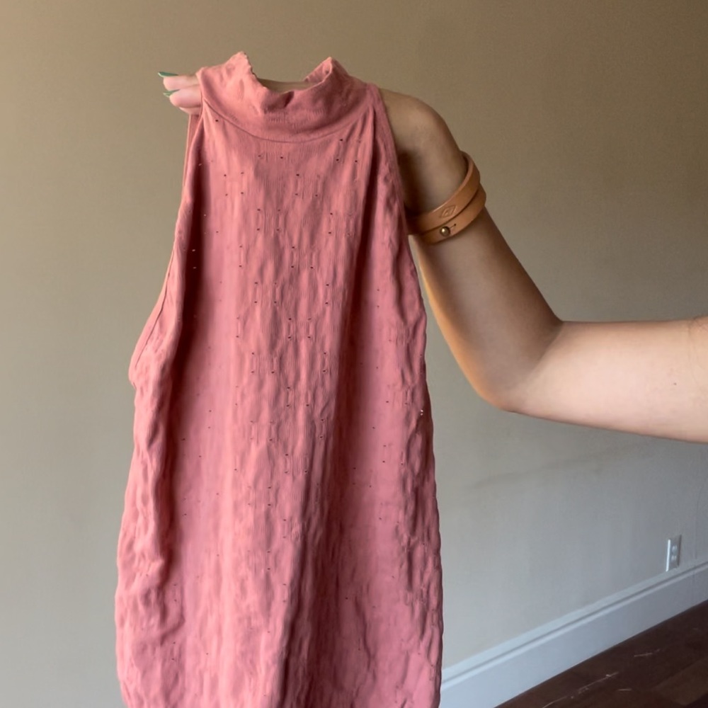 Free People Pink Sleeveless Bodysuit